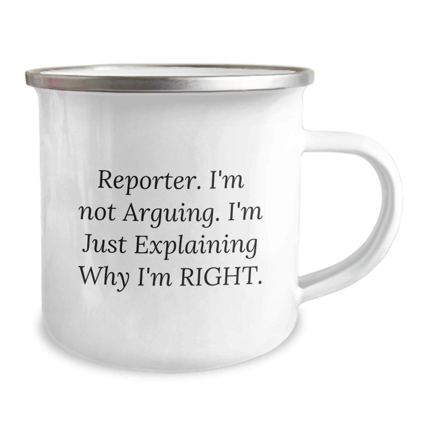 Gifts from Friends for Reporter - Funny Reporter Camping Mug - Graduation Unique Gifts for Men Women - Image 2