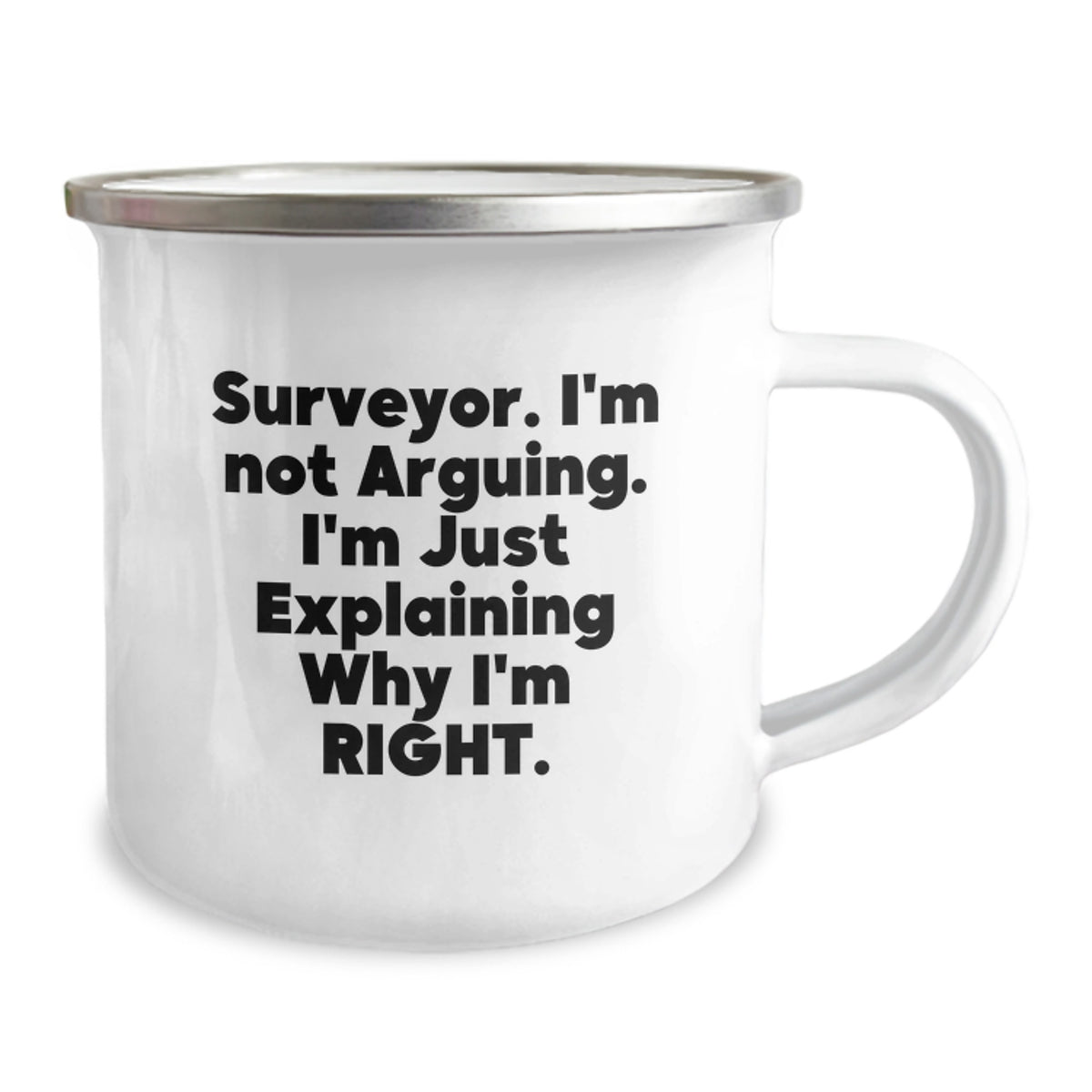 Surveyor Keepsake Camping Mug for Him Stainless Steel Birthday Gift - Image 2