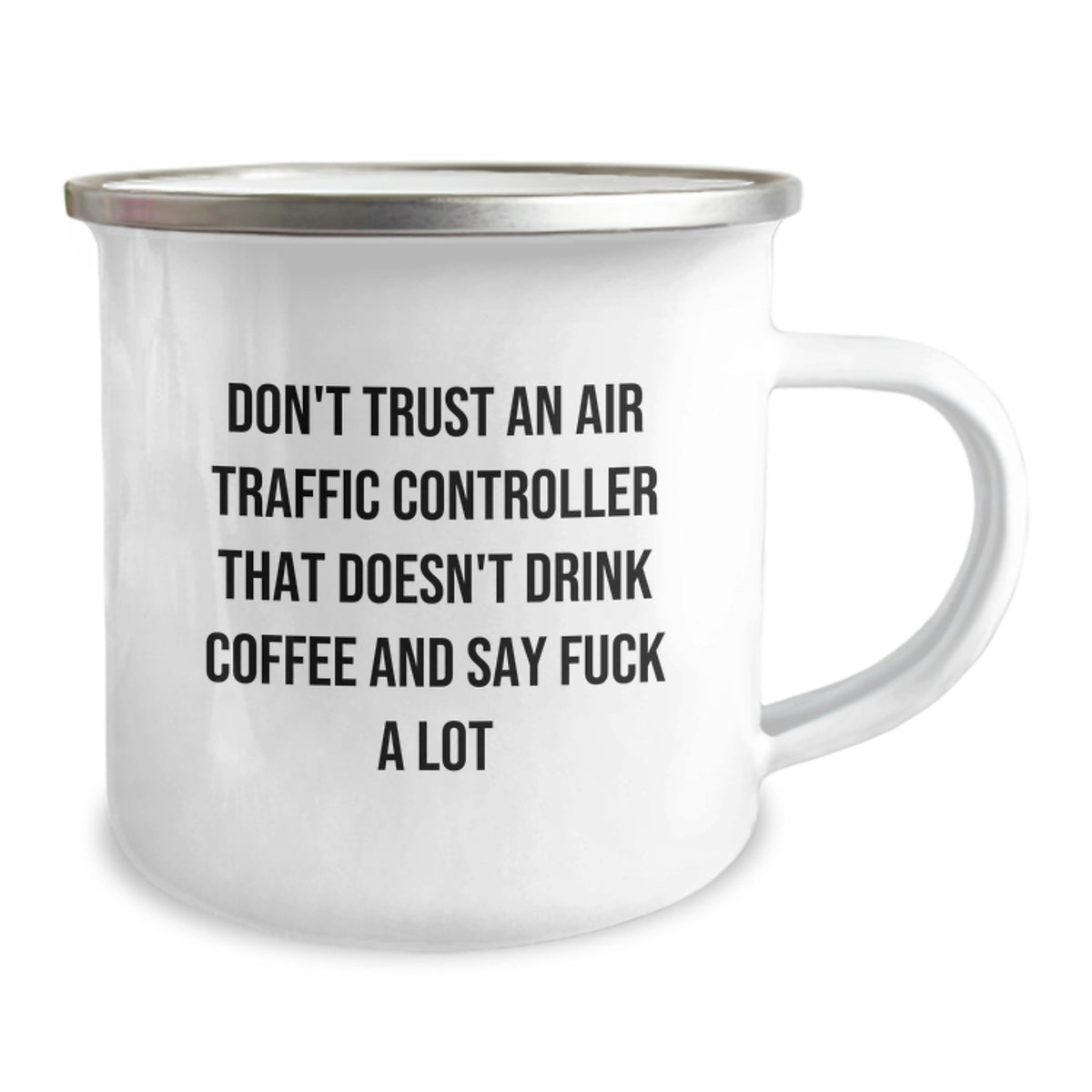 Christmas Gift for Her Bold Air Traffic Controller Camping Mug - Image 2