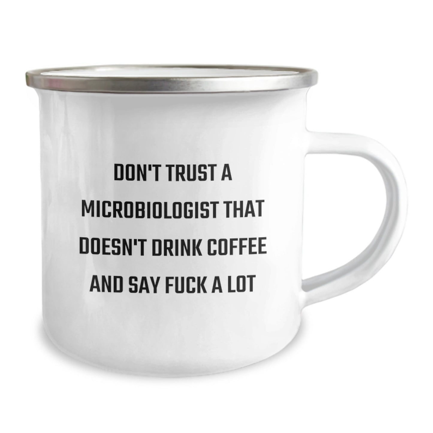 Funny Gift for Microbiologist Friends from Family - 'Don't Trust A Microbiologist That Doesn't Drink Coffee And Say F--k A Lot' Graduation Unique Gifts for Men Women Coworkers - Image 2
