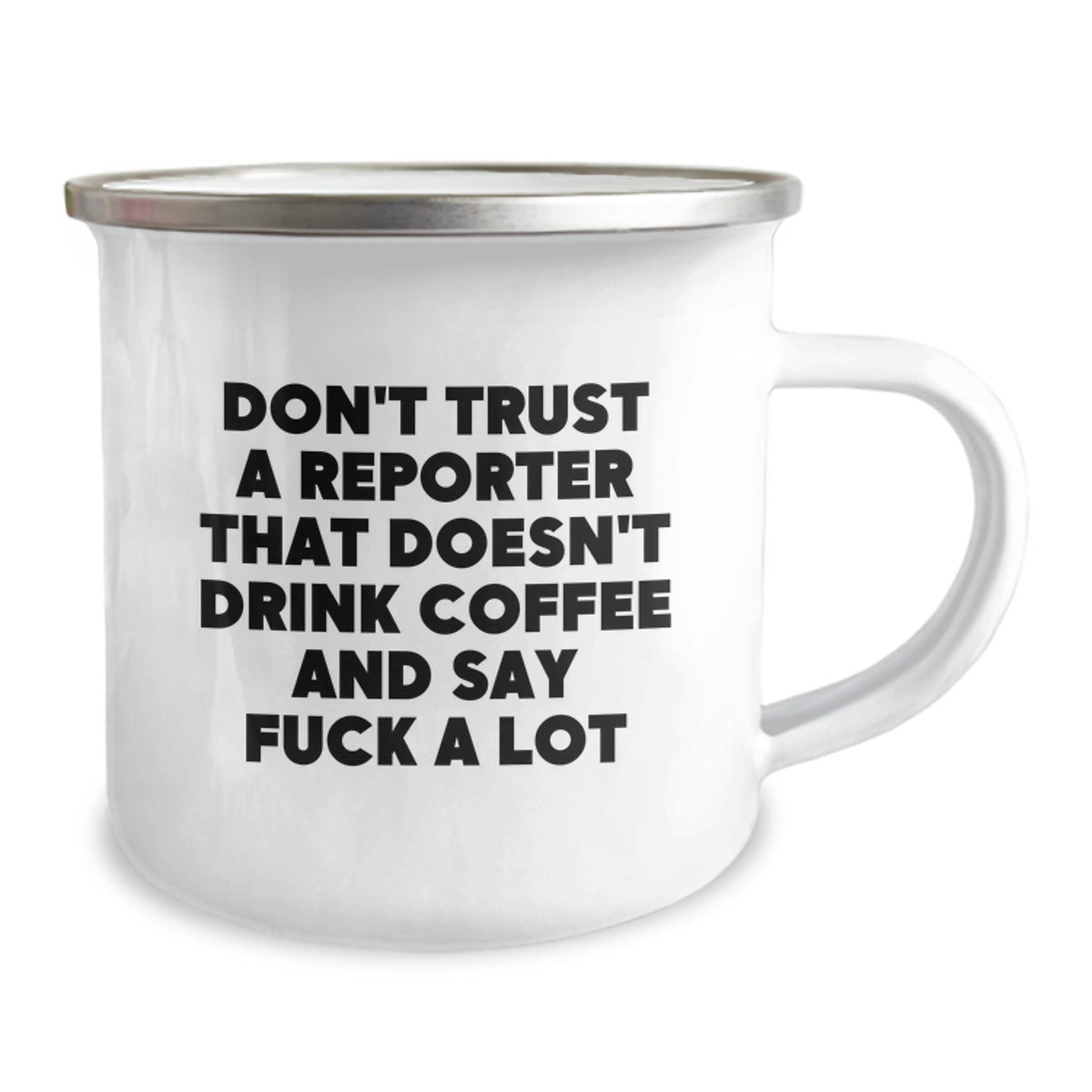 Reporter Camping Mug Gift for Him - A Witty Keepsake for Journalists - Image 2