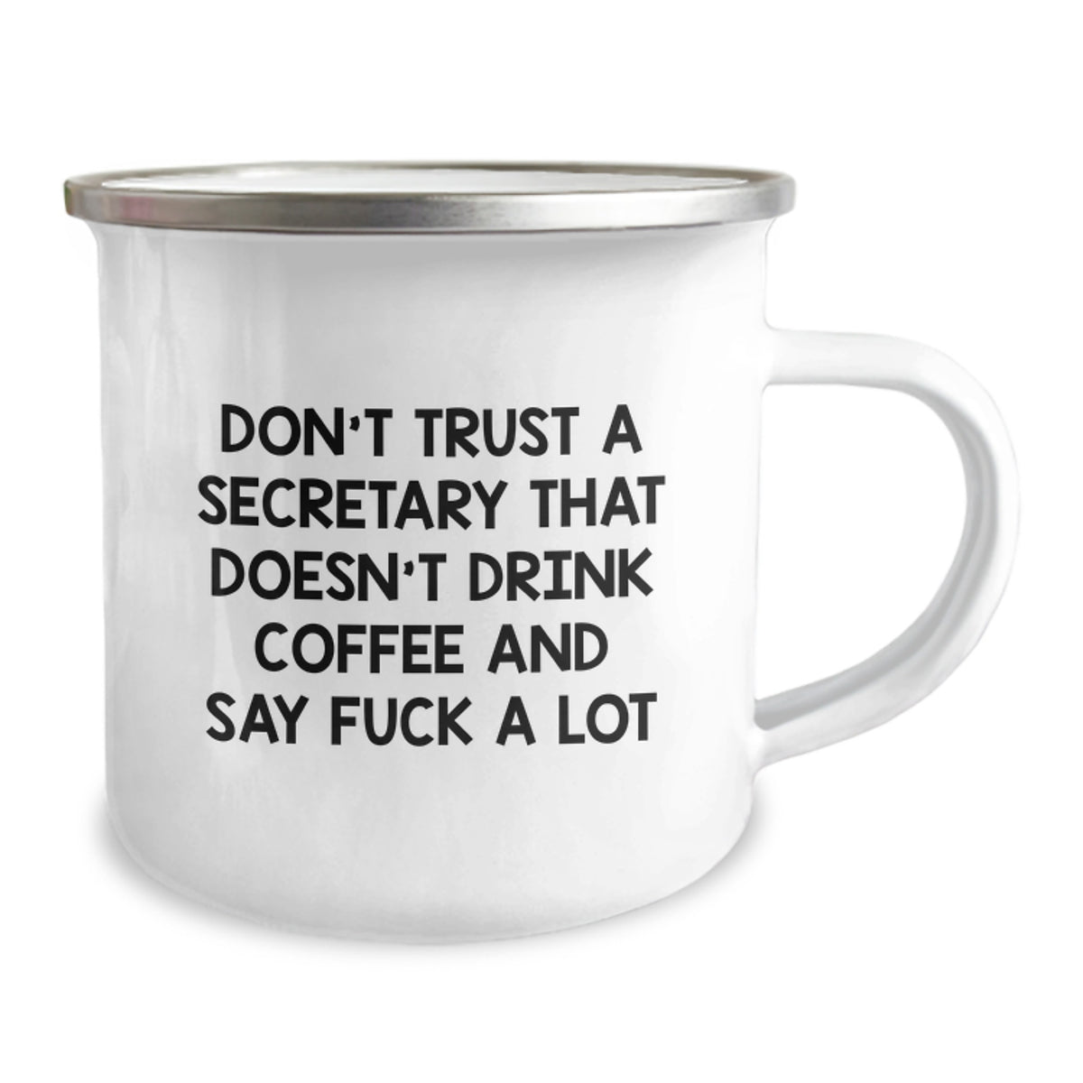 Christmas Gift for Her Sarcastic Secretary Quote Camping Mug Present - Image 2