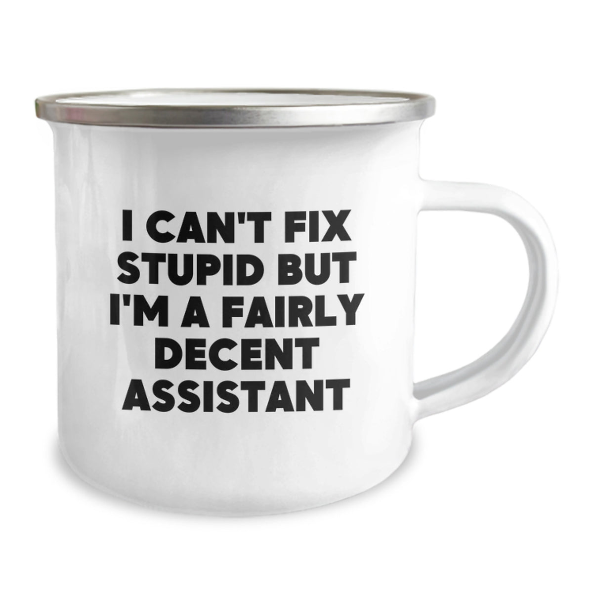 Assistant Gift for Him Witty Camping Mug with a Sarcastic Quote Keepsake - Image 2