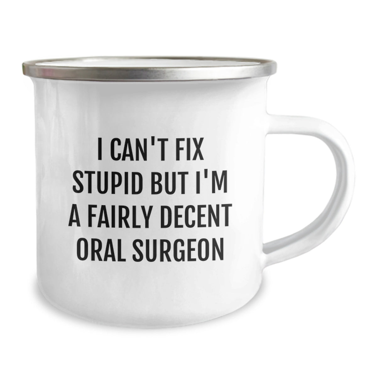 Oral Surgeon Gift for Him - Humorous Keepsake Camping Mug - Image 2