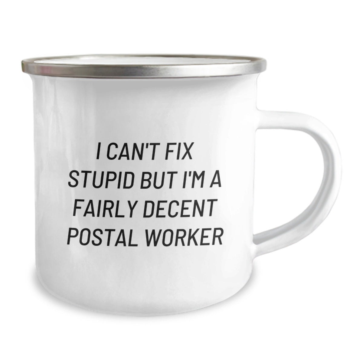 Postal Worker Gift for Him - Humorous Keepsake Camping Mug - Image 2