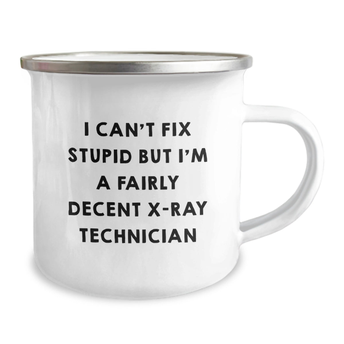 X-Ray Technician Gift for Him - Humorous Quote Keepsake Camping Mug - Image 2