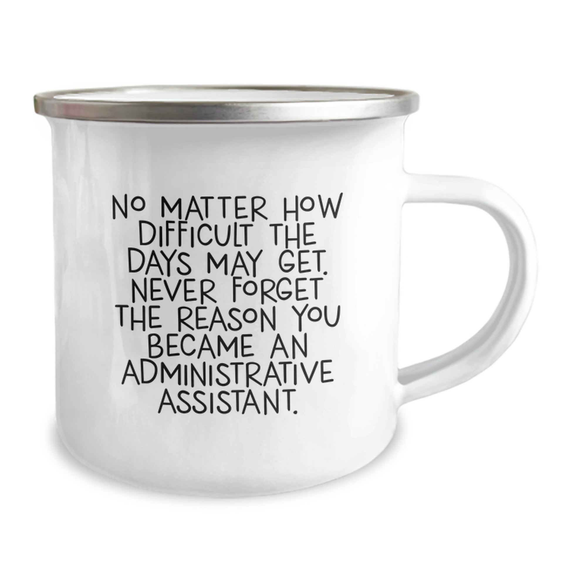 Inspirational Gifts for Administrative Assistant Men Camping Mug - Never Forget The Reason You Became An Administrative Assistant - Funny Christmas Unique Gifts from Friends Family for Men - Image 2