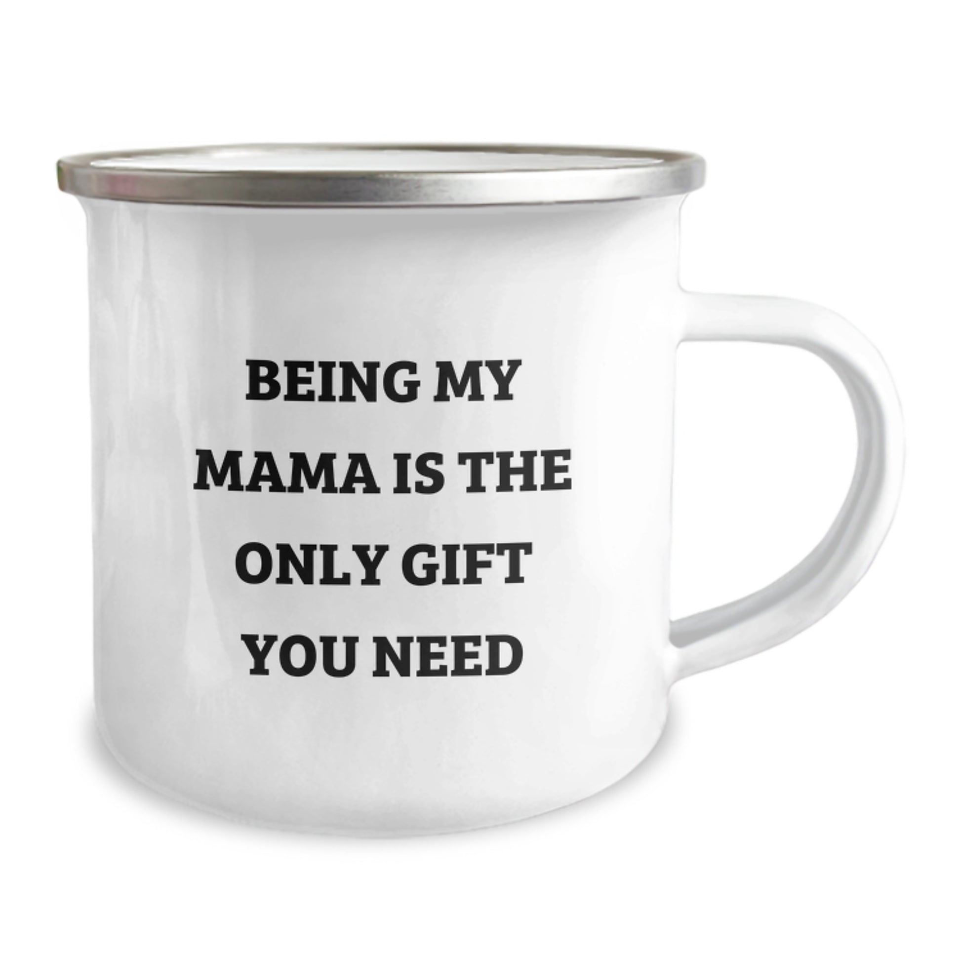Funny Mama Gifts from Family, Being My Mama Is The Only Gift You Need Quote on Camping Mug for Mom, Unique Graduation Gifts for Women - Image 2