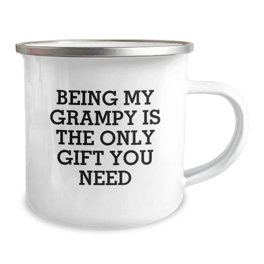 Funny Grampy Camping Mugs for Graduation Unique Gifts from Family to Grampy, Being My Grampy Is The Only Gift You Need - Image 2