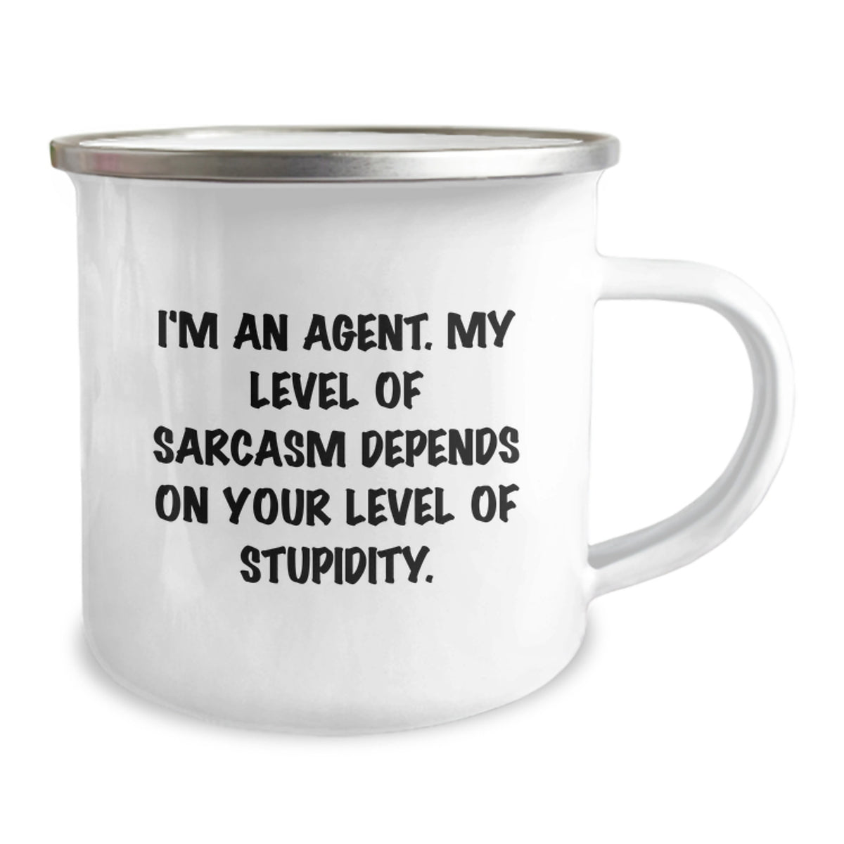 Agent Camping Mug Gift for Him - Sarcastic Quote Keepsake - Image 2