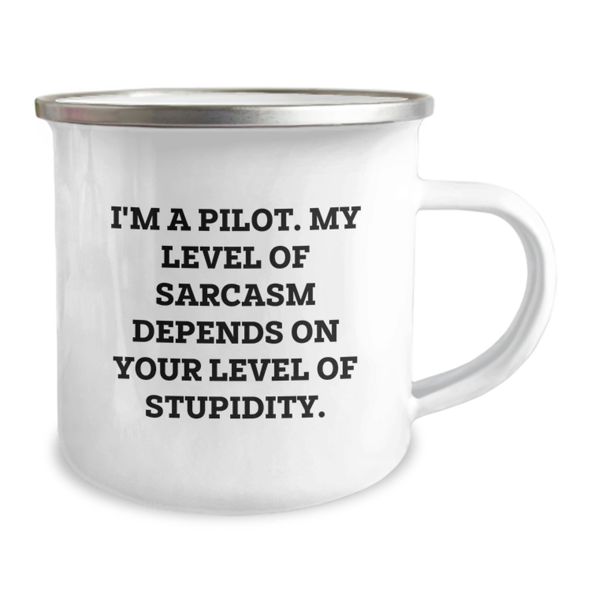 Funny Pilot Gifts from Friends - I'm A Pilot Sarcasm Humor Camping Mug for Graduation - Image 2