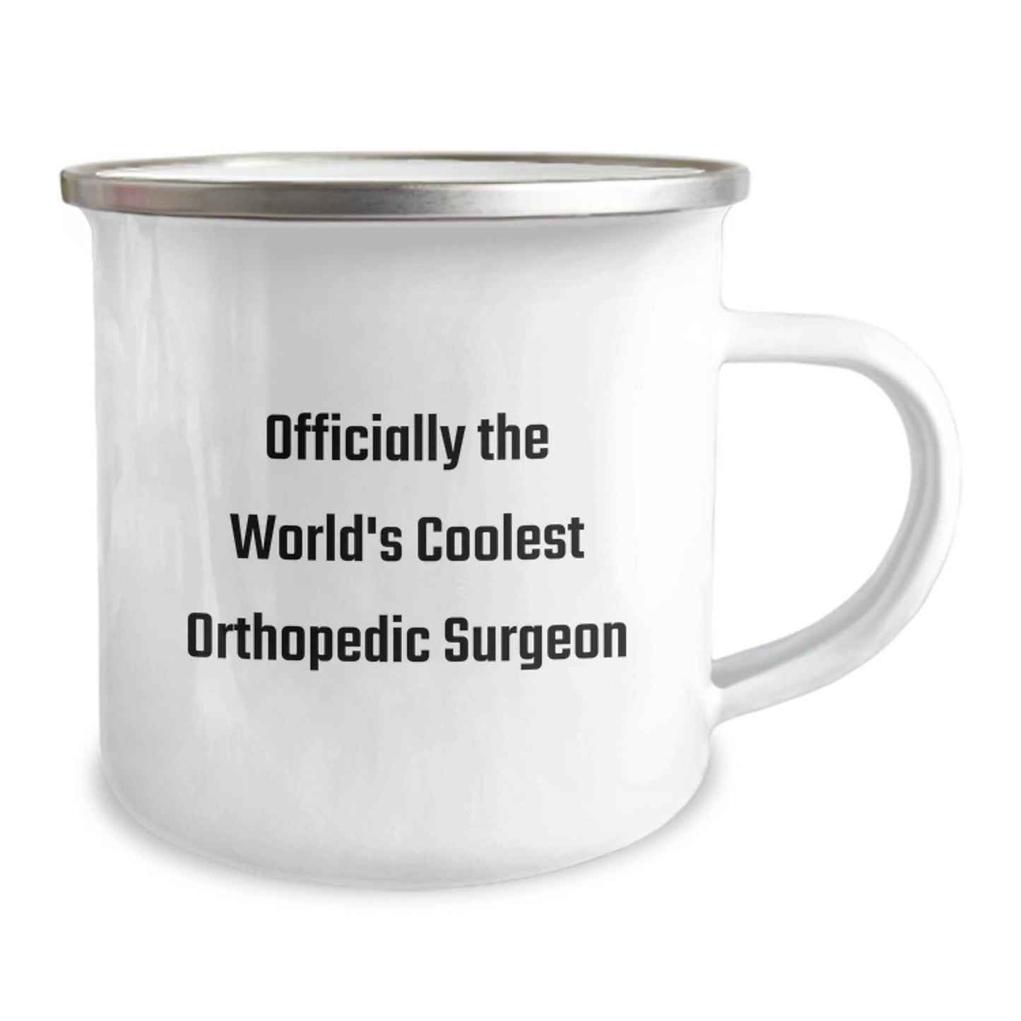 Funny Gifts from Friends, Men, or Family to the World's Coolest Orthopedic Surgeon, 'Officially The World's Coolest Orthopedic Surgeon', Camping Mug for Graduation Unique Gifts - Image 2