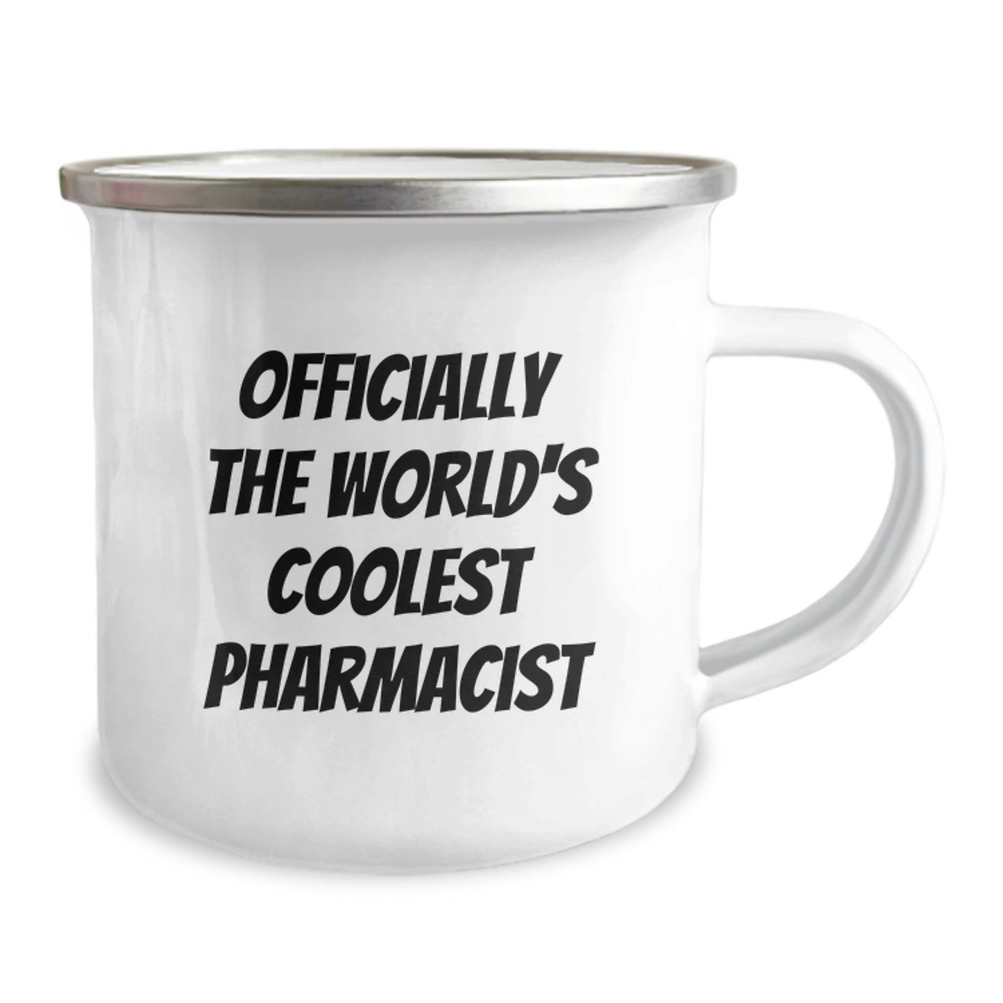 Unique Gifts for Pharmacist Friends Graduation, 'Officially The World's Coolest Pharmacist' Funny Camping Mug, Men Women Coworkers Family - Image 2