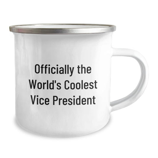 Funny Vice President Gifts for Men - Officially The World's Coolest Vice President, Unique Camping Mug for Vice President, Perfect Graduation Gift from Friends - Image 2