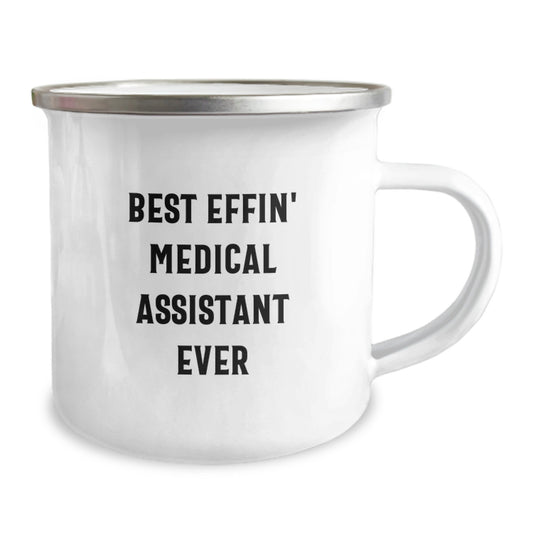 Funny Medical Assistant Gifts for Him from Friends, Best Effin' Medical Assistant Ever Camping Mug, Graduation Unique Gifts for Men - Image 2