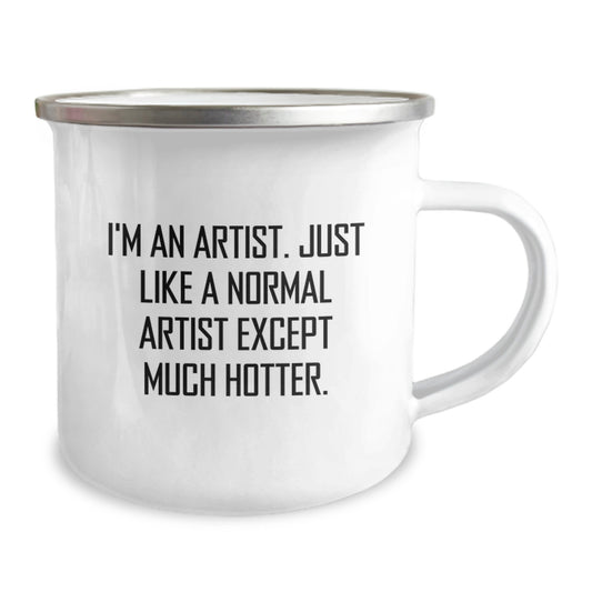 Unique Artist Camping Mug Funny Quote Gifts from Friends for Artist Graduation - Image 2