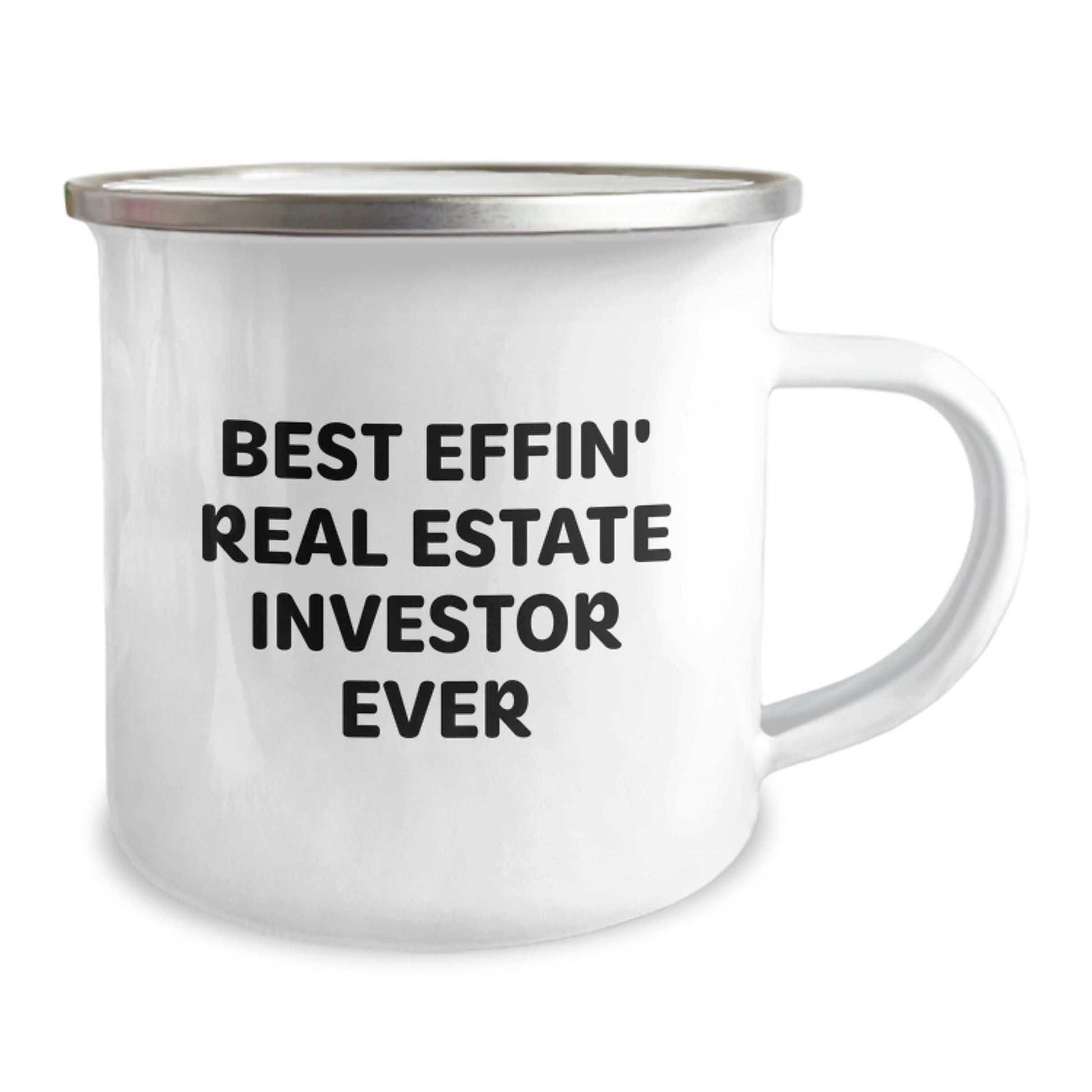 Funny Real Estate Investor Gifts for Men - Camping Mug - Best Effin' Real Estate Investor Ever Christmas Unique Gifts from Friends - Image 2