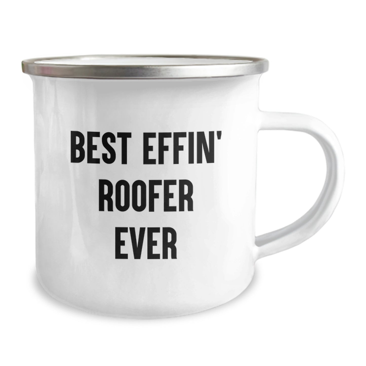 Funny Roofer Gifts for Men from Friends, Best Effin' Roofer Ever Inspirational Camping Mug, Graduation Unique Gifts - Image 2