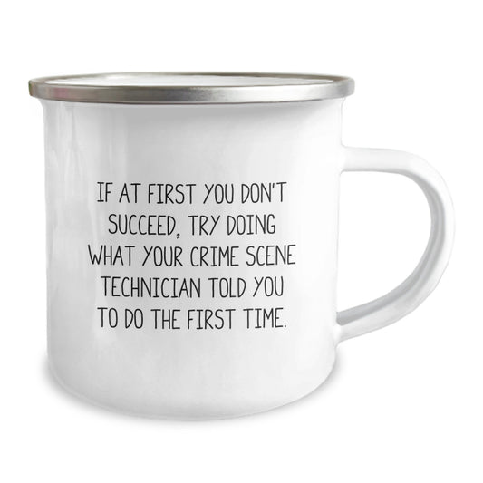 Cute Crime Scene Technician Gifts for Friends, Unique Graduation Unique Gifts from Family, Funny Camping Mug for Crime Scene Technician - Image 2