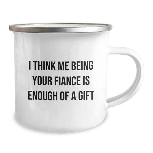 Funny Fiance Camping Mug, Unique Gifts from Men to Fiance, Perfect Graduation Day - Image 2