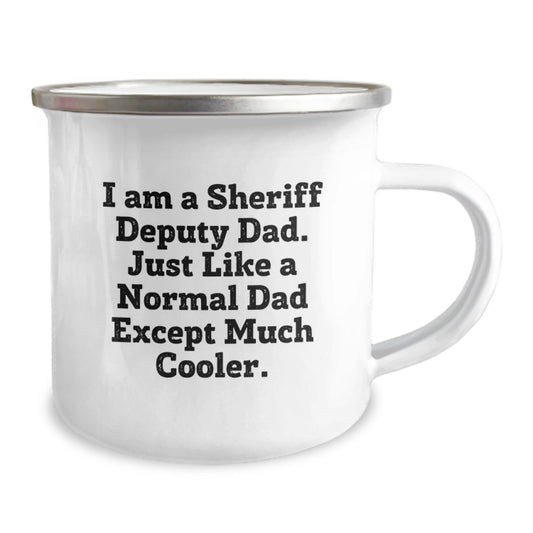 Funny Sheriff Deputy Dad Gifts from Friends Camping Mug for Sheriff Deputy Men Graduation Unique - Image 2