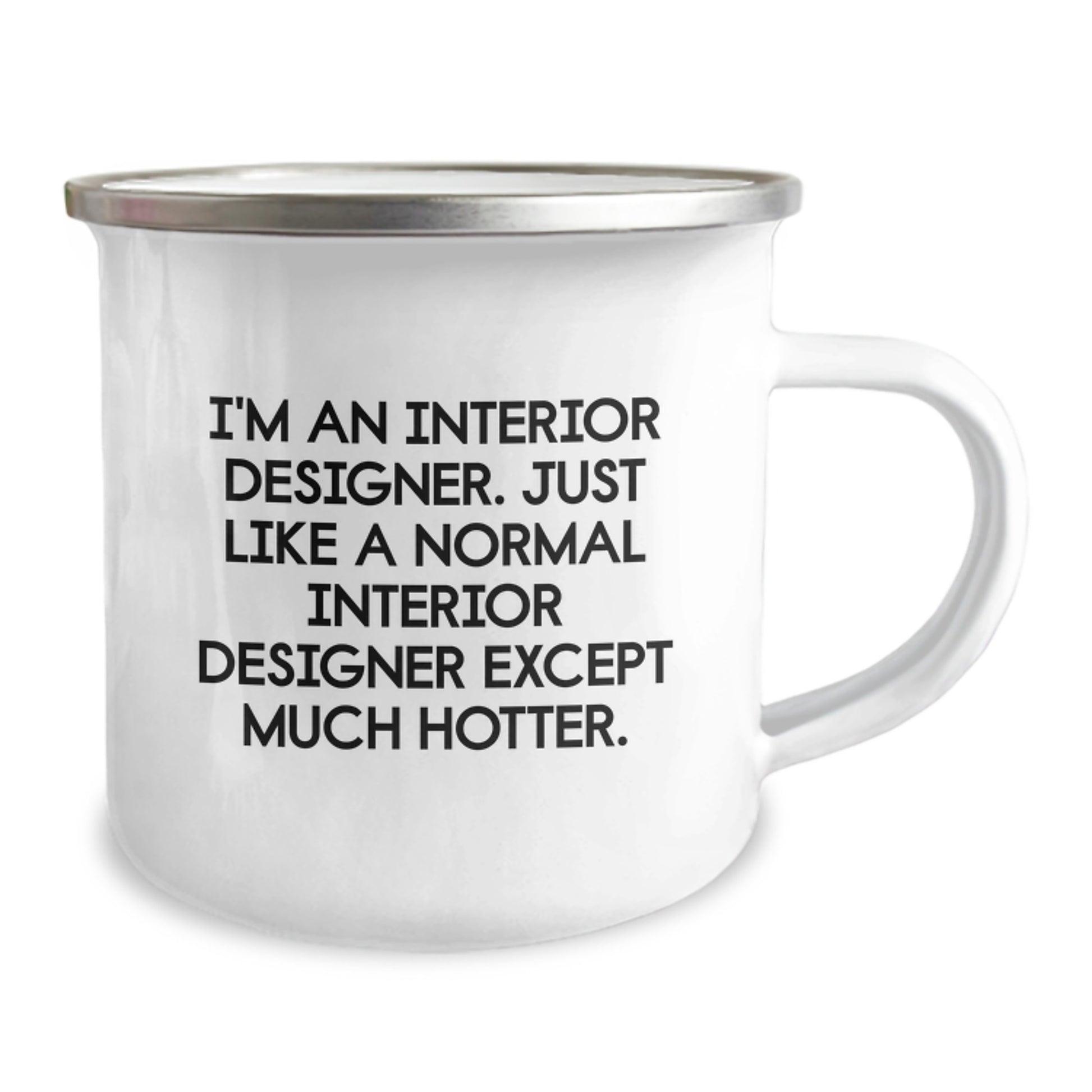 Funny Interior Designer Gifts for Men - Camping Mug - I'm An Interior Designer Except Much Hotter, Gifts from Friends for Graduation Unique - Image 2