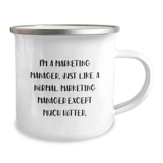 Marketing Manager Camping Mug, Funny Gift for Marketing Manager Friends and Family, Unique Graduation Gifts from Men to Women - Image 2