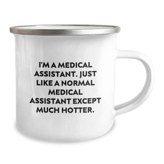 Fun Medical Assistant Gifts for Mom - 'I'm A Medical Assistant' Camping Mug, Unique Mother's Day Present, Funny Quote - Image 2