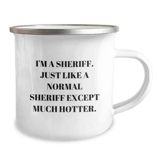 Funny Sheriff Gifts from Dad - I'm A Sheriff Camping Mug for Sheriff on Father's Day - Image 2