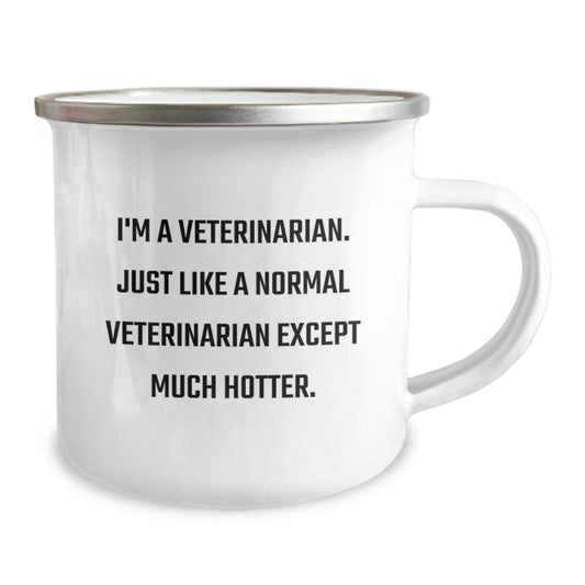 Funny Veterinarian Gifts for Him, Birthday Unique Mugs for Coworkers with I'm A Veterinarian. Just Like A Normal Veterinarian Except Much Hotter. - Image 2