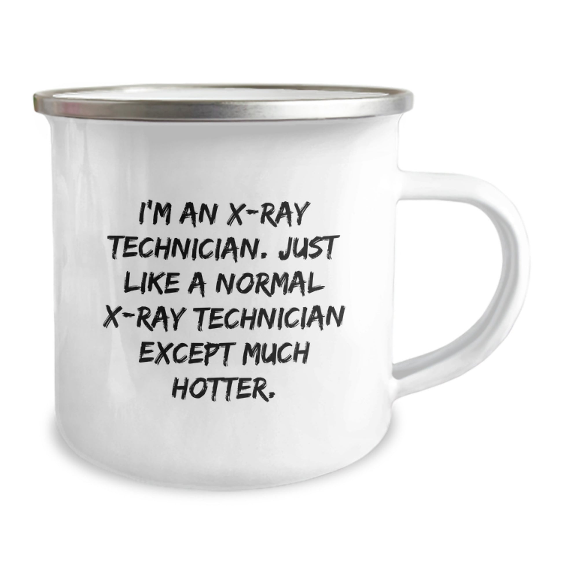 X-Ray Technician Keepsake Camping Mug for Him Birthday Gift With Enamel - Image 2