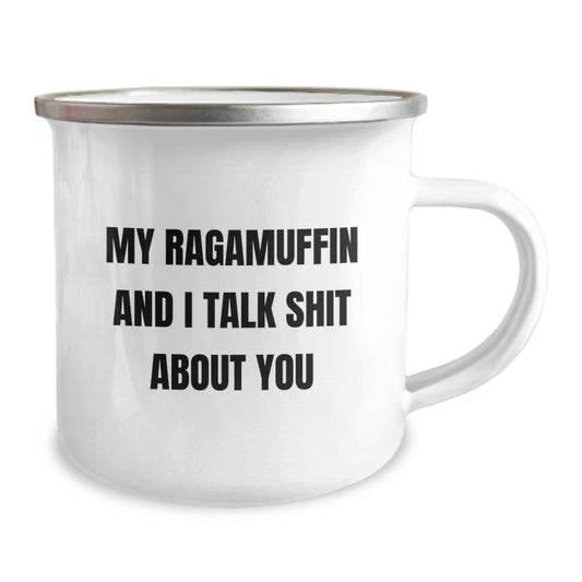 Funny Ragamuffin Cat Gifts from Family for Friends, My Ragamuffin And I Talk Shit About You Christmas Unique Mugs for Men, Women, Coworkers, Family - Image 2