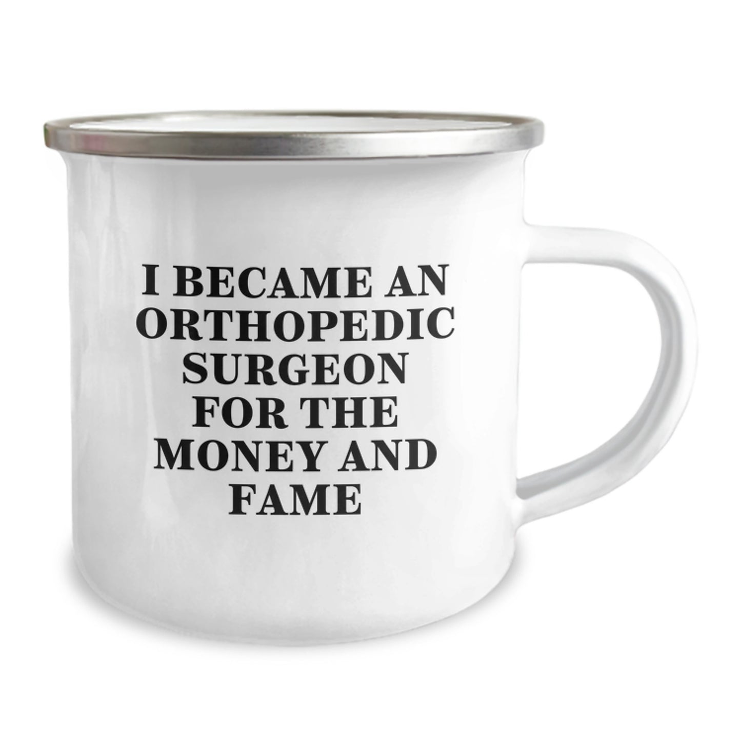 Funny Quotes for Orthopedic Surgeons, Orthopedic Surgeon Gifts from Friends, Unique Camping Mugs for Orthopedic Surgeons on Christmas - Image 2