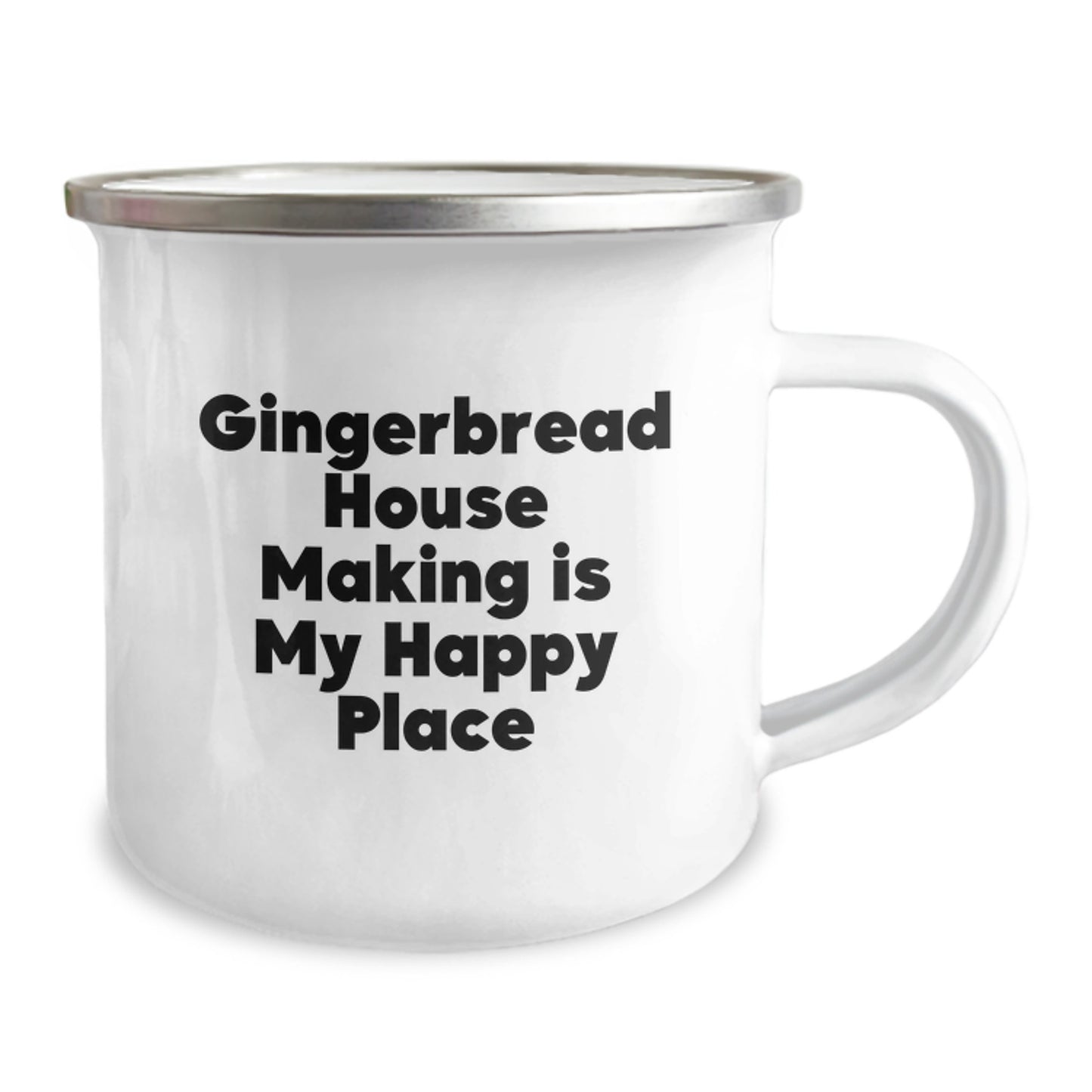 Birthday Gift for Her Gingerbread House Making Camping Mug Present - Image 2
