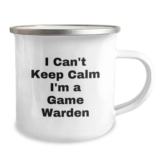 Funny Game Warden Gifts from Men to Friends - I Cant Keep Calm I'm A Game Warden Camping Mug for Christmas Unique Gifts - Image 2