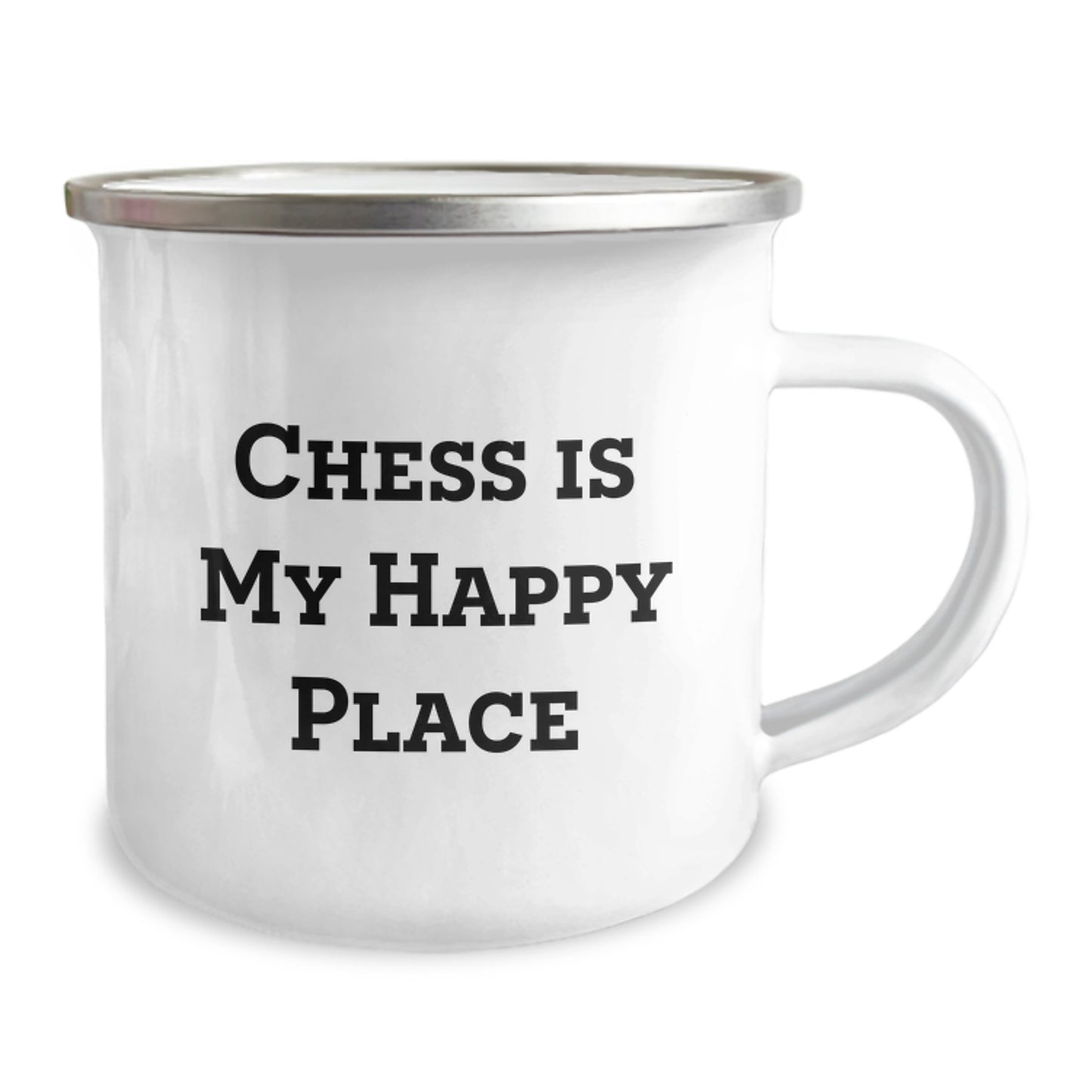 Birthday Gift Chess Camping Mug for Her – Chess Is My Happy Place - Image 2