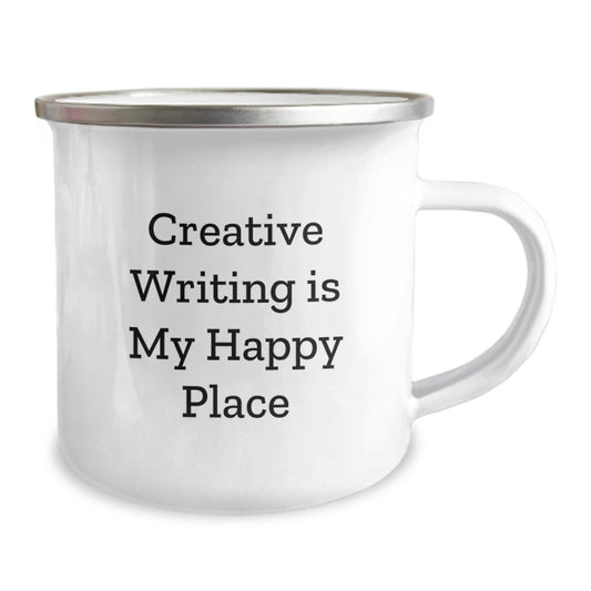 Creative Writing Enthusiast Gifts from Friends, Unique Valentine's Gifts for Creative Writing Lovers, Funny Camping Mug - Image 2