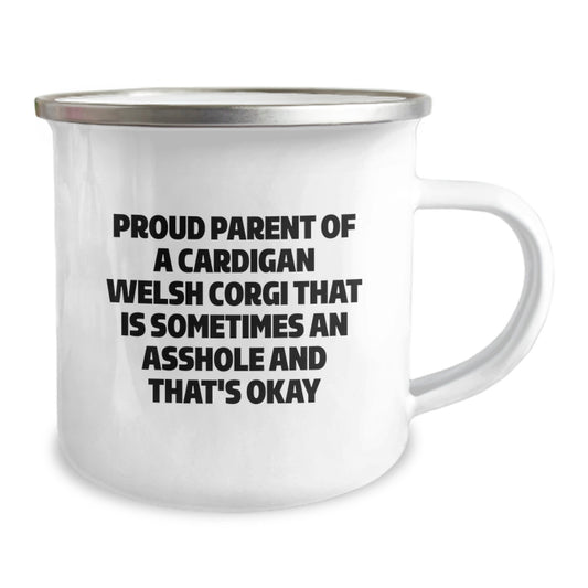 Funny Cardigan Welsh Corgi Dog Mom Gifts from Friends, Cardigan Welsh Corgi Dog Enthusiast Dad Camping Mug, Unique Mother's Day Unique Gifts for Family - Image 2