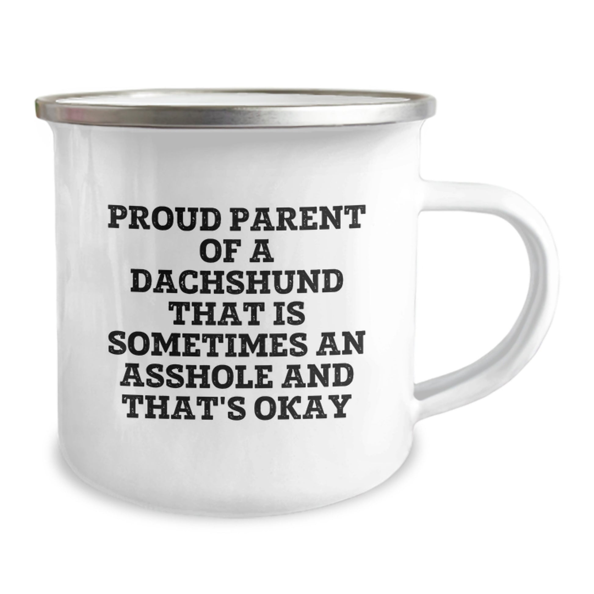 Funny Dachshund Dog Parenting Humor Camping Mug, Gifts from Men, Gifts for Dad on Father's Day - Image 2