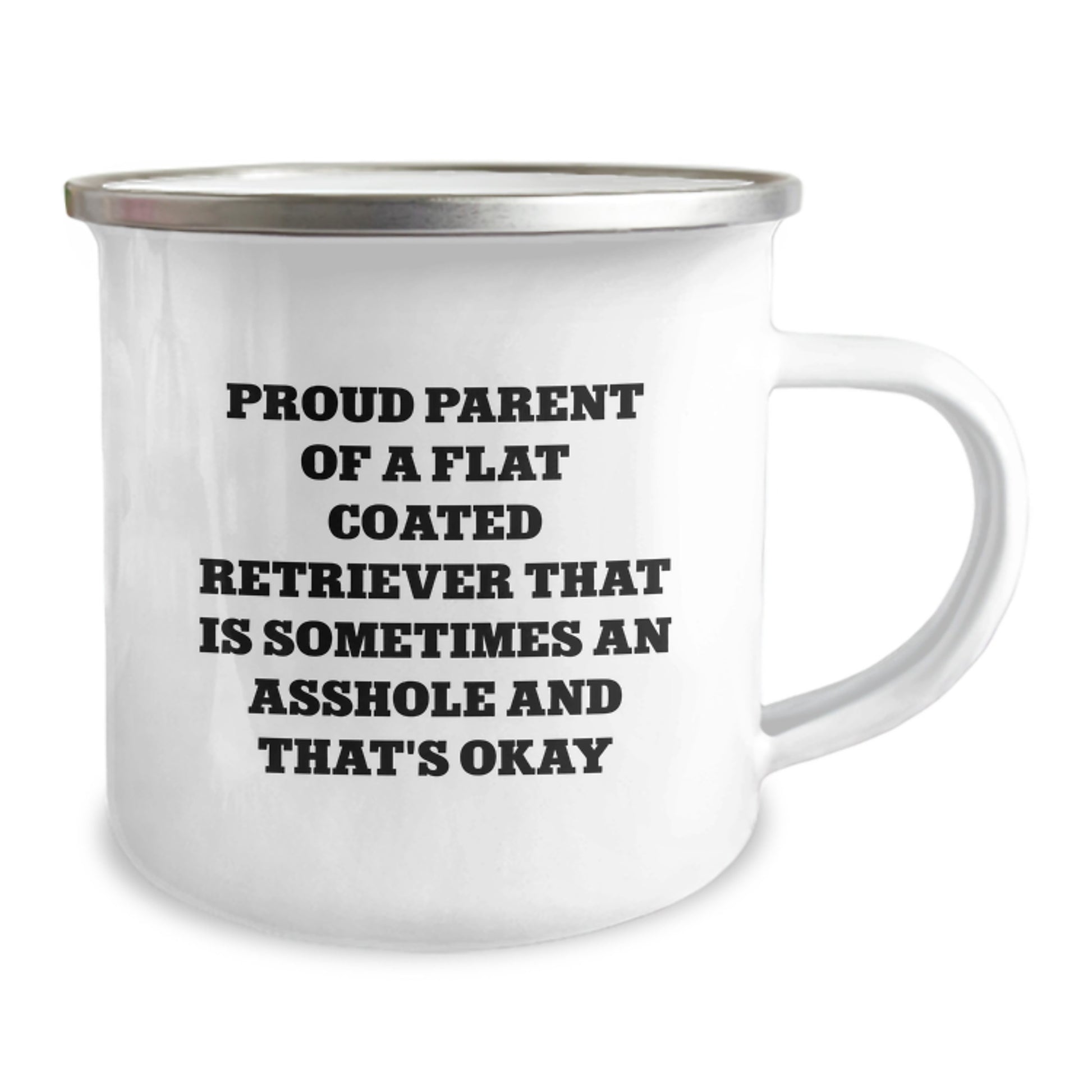 Funny Flat Coated Retriever Dog Camping Mugs for Birthday Unique Gifts from Friends to Proud Parents of Flat Coated Retrievers, Camping Lovers, and Outdoor Enthusiasts - Image 2
