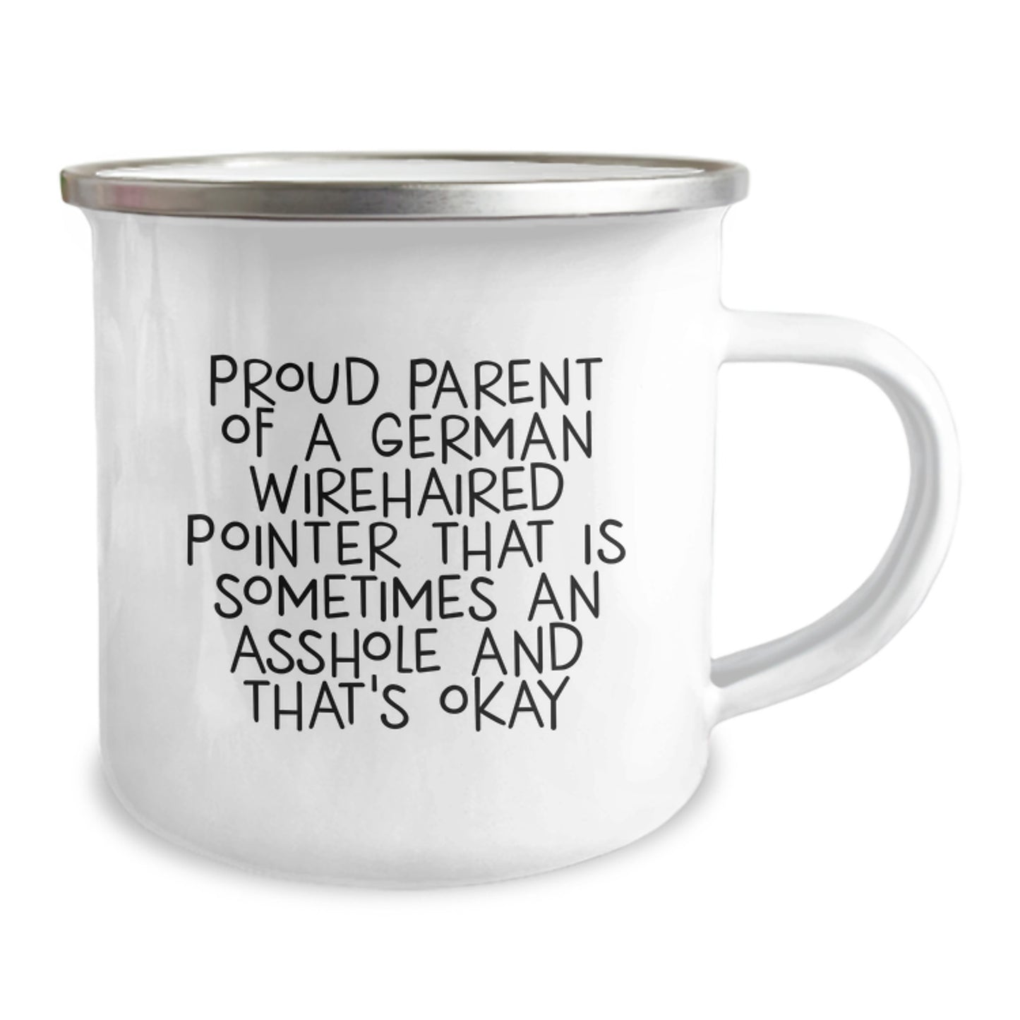 Funny German Wirehaired Pointer Dog Gifts for Men, Proud Parent German Wirehaired Pointer Dog Camping Mug, Unique Graduation Gifts from Dad - Image 2