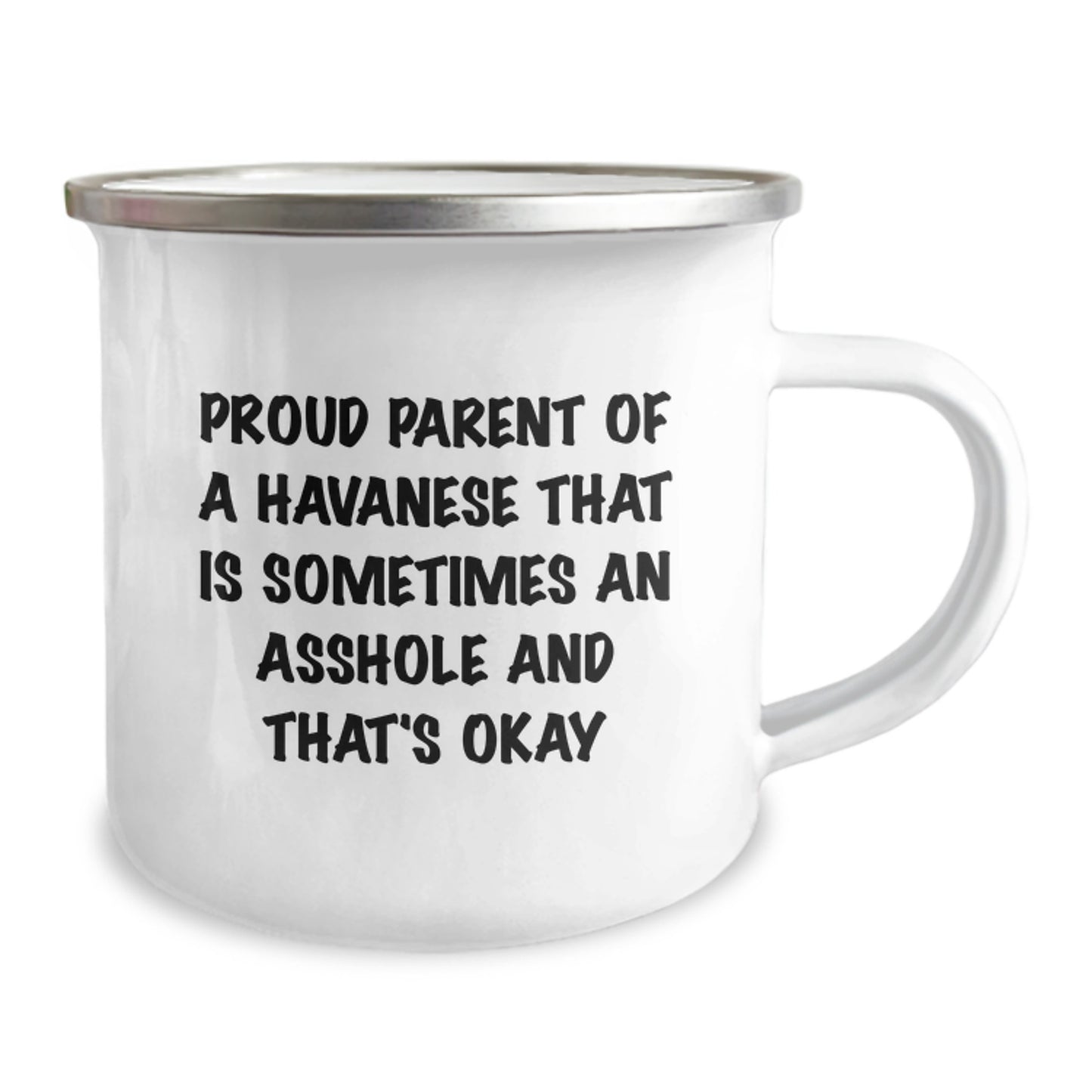 Funny Havanese Dog Gifts Camping Mug for Proud Parent of Havanese, Graduation Unique Gifts from Men, Women, Friends, Coworkers to Family, Havanese Dog Lover, Havanese Parent - Image 2