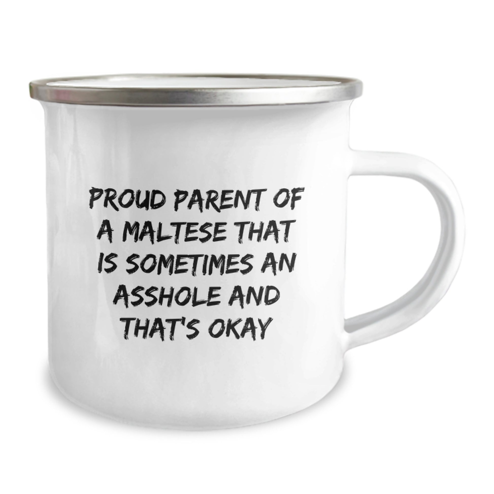 Funny Maltese Dog Camping Mug Gifts for Proud Parents Birthday Unique Unique Gifts from Family - Image 2