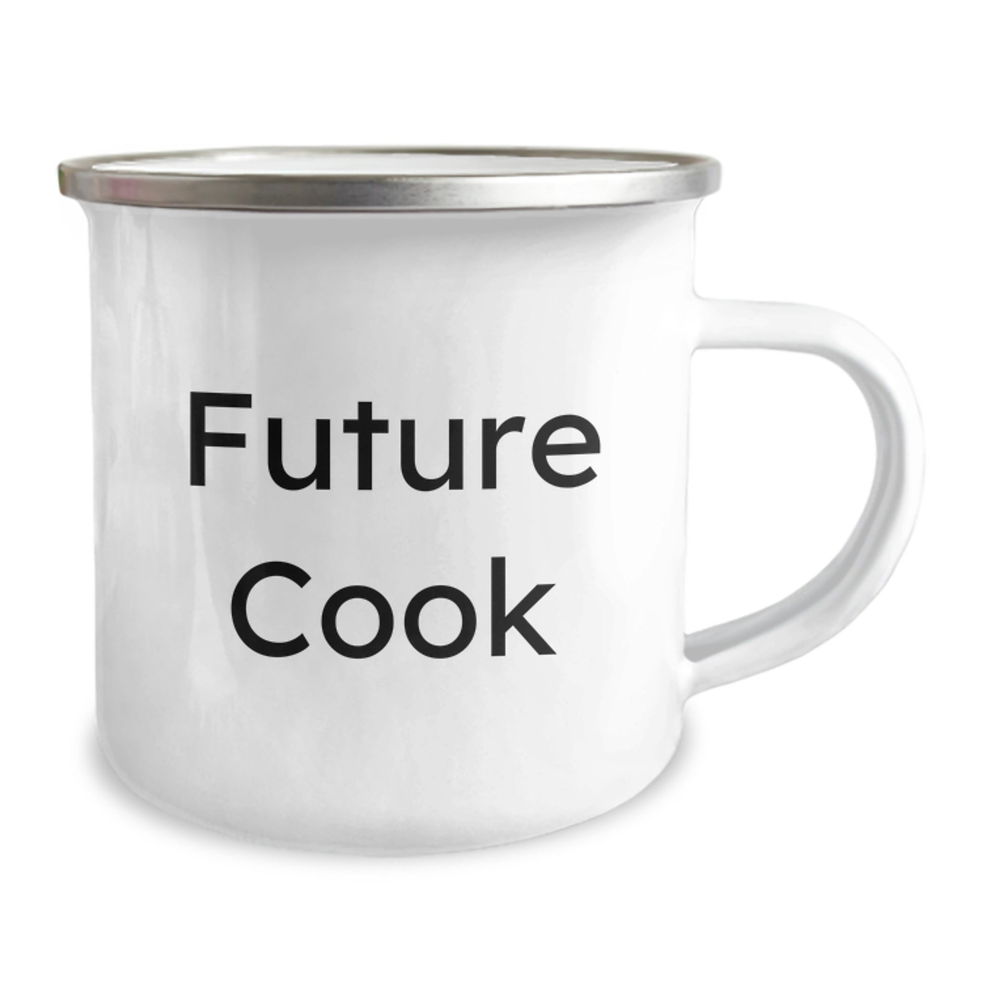Funny Quote Camping Mug for Future Cooks Gifts from Family Friends, Christmas Unique Ideas for Men Women Friends, 12 oz Stainless Steel with Enamel Finish - Image 2