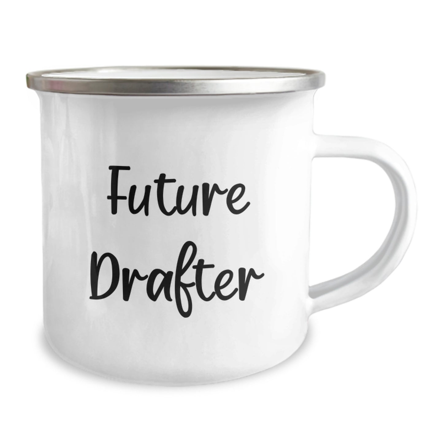 Funny Future Drafter Gifts from Friends, Unique Camping Mug for Birthday, Drafter Lover's Quote - 'Future Drafter, Coffee is my Design Language' - Gifts for Men, Women, Family - Image 2