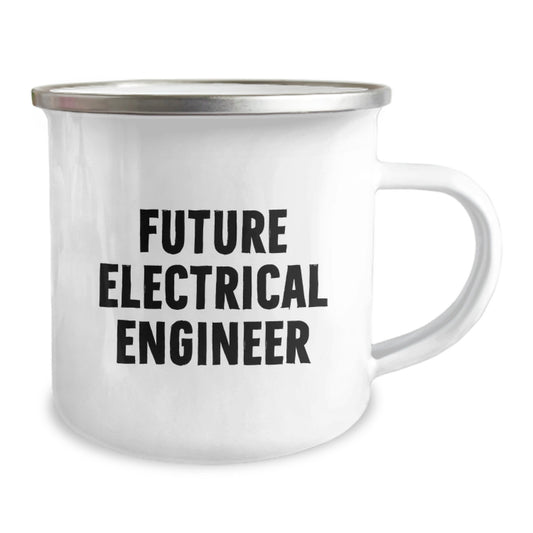 Funny Electrical Engineer Gifts from Friends, Unique Birthday Unique Gifts for Electrical Engineer Men, Inspirational Camping Mug Quote - 'Future Electrical Engineer' - Image 2