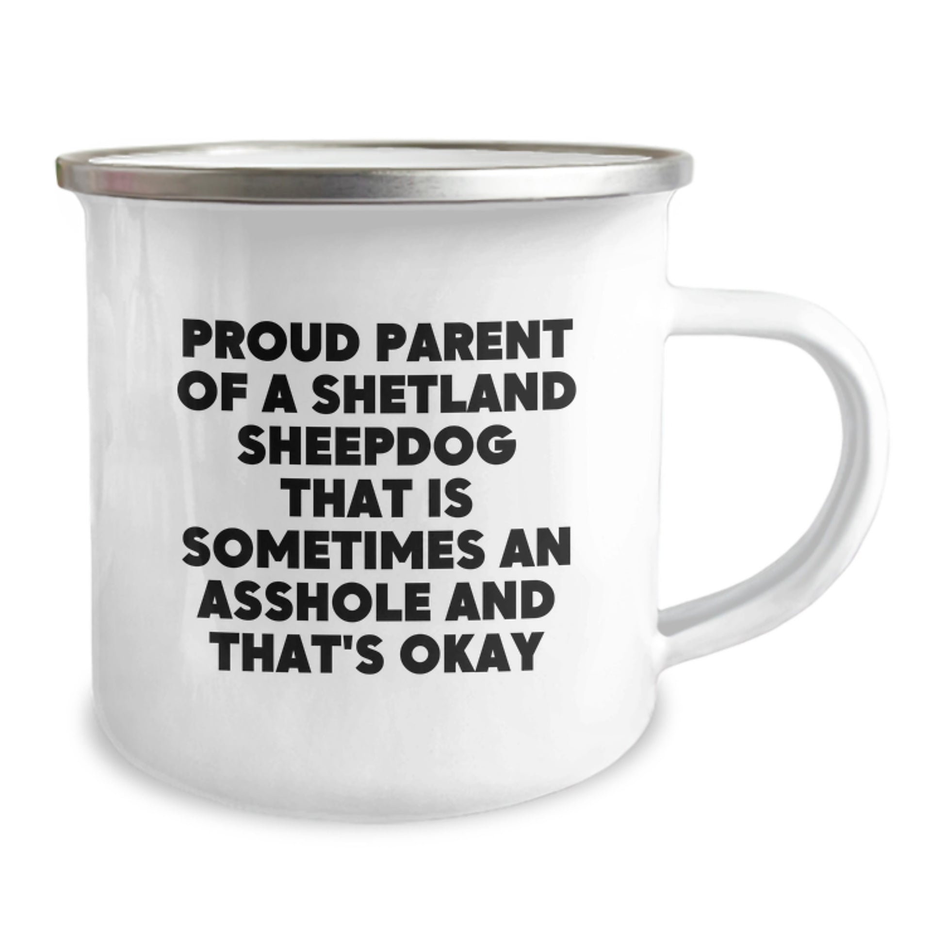 Funny Shetland Sheepdog Camping Mug Gifts from Men to Family for Christmas Unique - Image 2