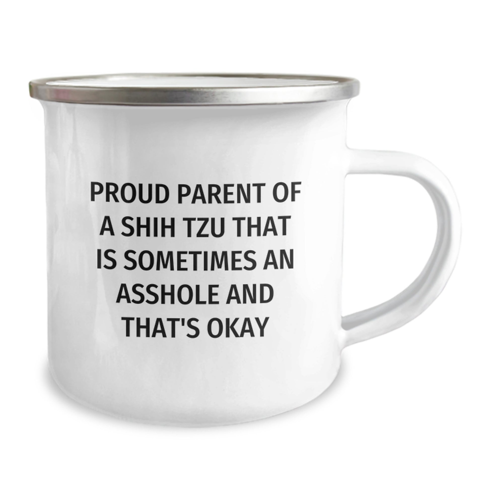Shih Tzu Keepsake Camping Mug for Him Shih Tzu Parent Birthday Gift - Image 2