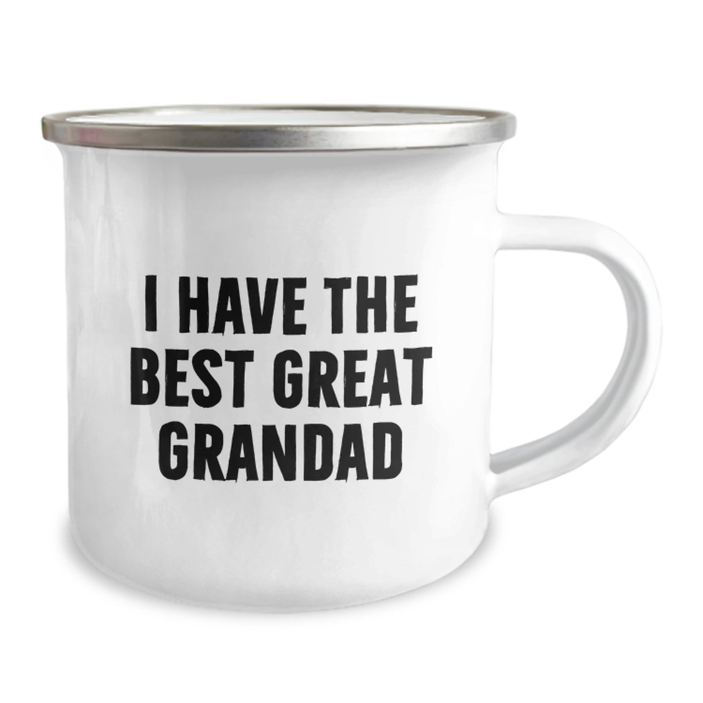 Funny Grandad Camping Mug Gifts from Men to Great Grandad on Valentine's, I Have The Best Great Grandad, Great Grandad Mug - Image 2