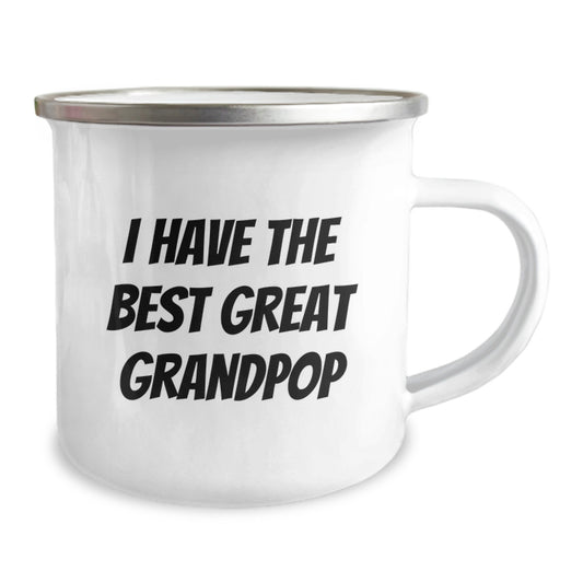 Funny Grandpop Camping Mug Gifts from Grandparents to Grandkids on Graduation Day - Best Grandpop Great Grandpop Quote - Image 2